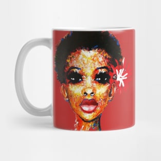 Curly Hair Short Afro Black Natural Hair Twa Mug